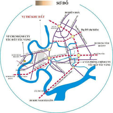 Bản đồ vị trí Khu đô thị mới An Phú - An Khánh - Quận 2 - TPHCM